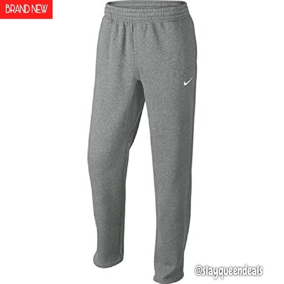 Men's Fleece Sweatpants Drawstring Waist Tapered Leg Pockets